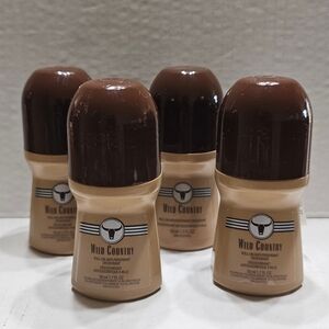 Avon Wild Country Deodorant Roll-On Antiperspirant 1.7 oz  2005 Lot of 4 Set NEW